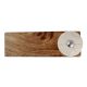 Cream Wheel Flower Ceramic Wooden Door Stopper